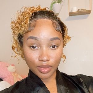 Blonde human hair pixie wig